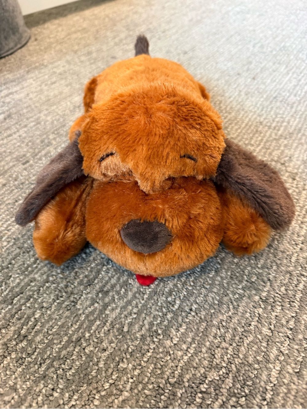 Snuggle Puppy Plush Stuffed Dog Brown Floppy Ears Comfort Toy Sleep Aid